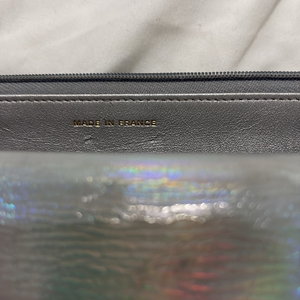 Chanel Goatskin Iridescent Holographic Wallet on Chain - Picture 13 of 14